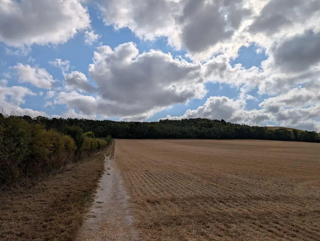 Views back down into Wye during the ascent