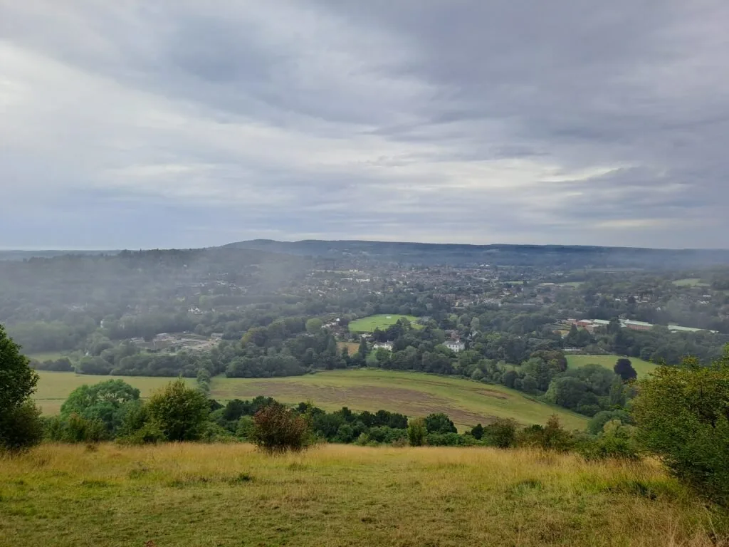 Box Hill viewpoint on the North Downs Way