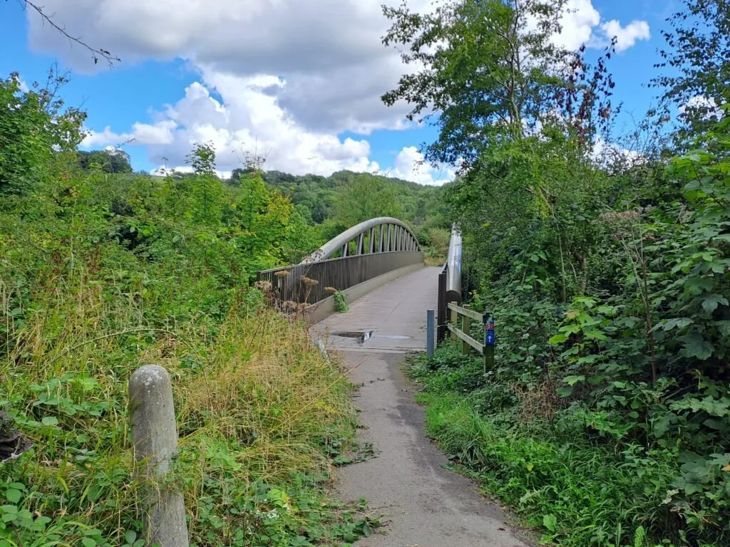 Bridge over the A22 on the North Downs Way between Merstham and Oxted