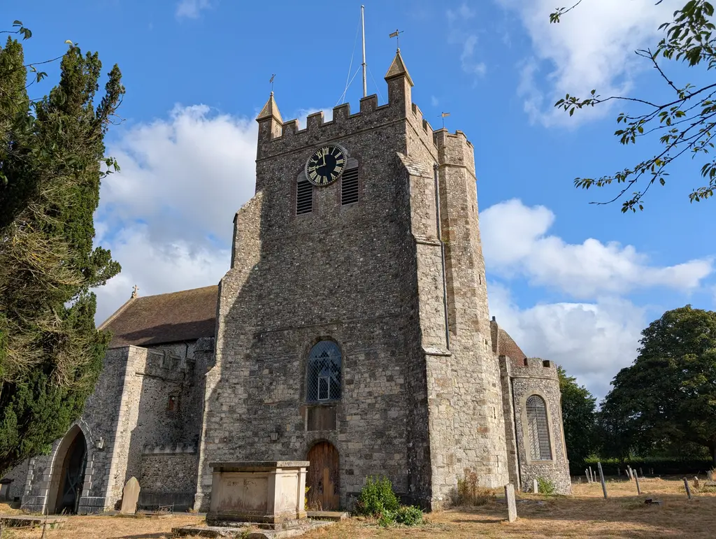 St Gregory and St Martin Church in the distance, Wye