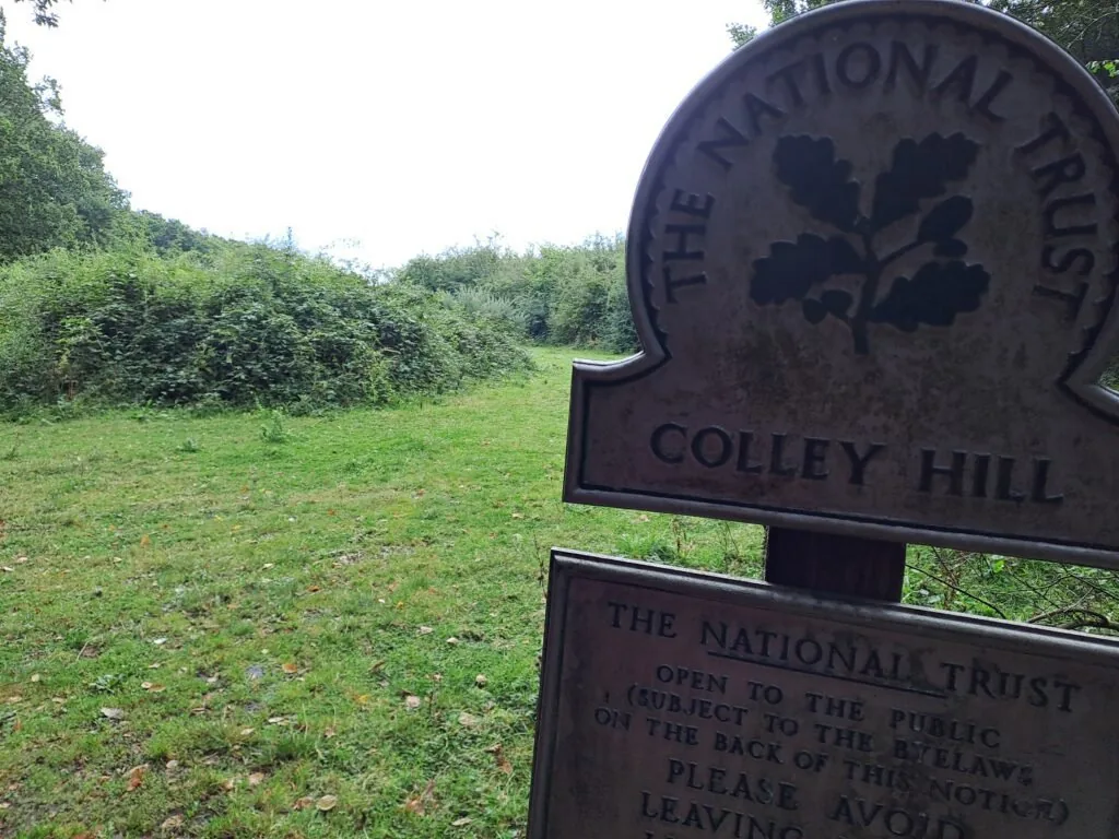 Colley Hill on the North Downs Way between Dorking and Merstham