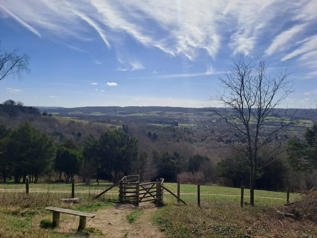 Cotman's Ash Lane on the North Downs Way between Otford and Cuxton