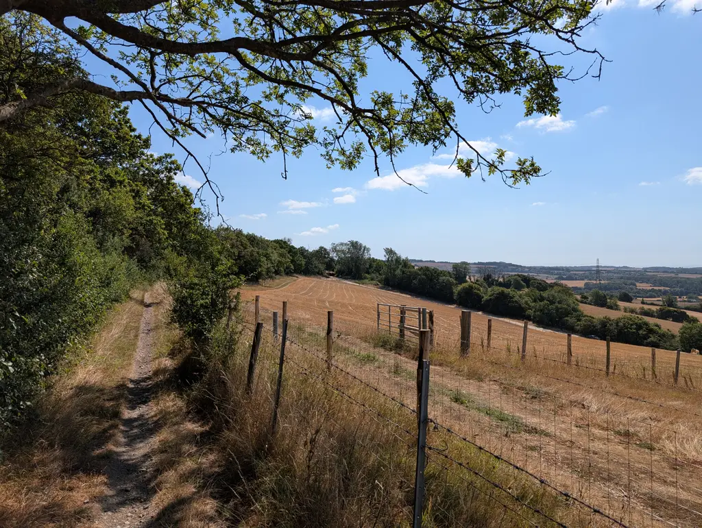 View of the countryside near Kingsmill Down
