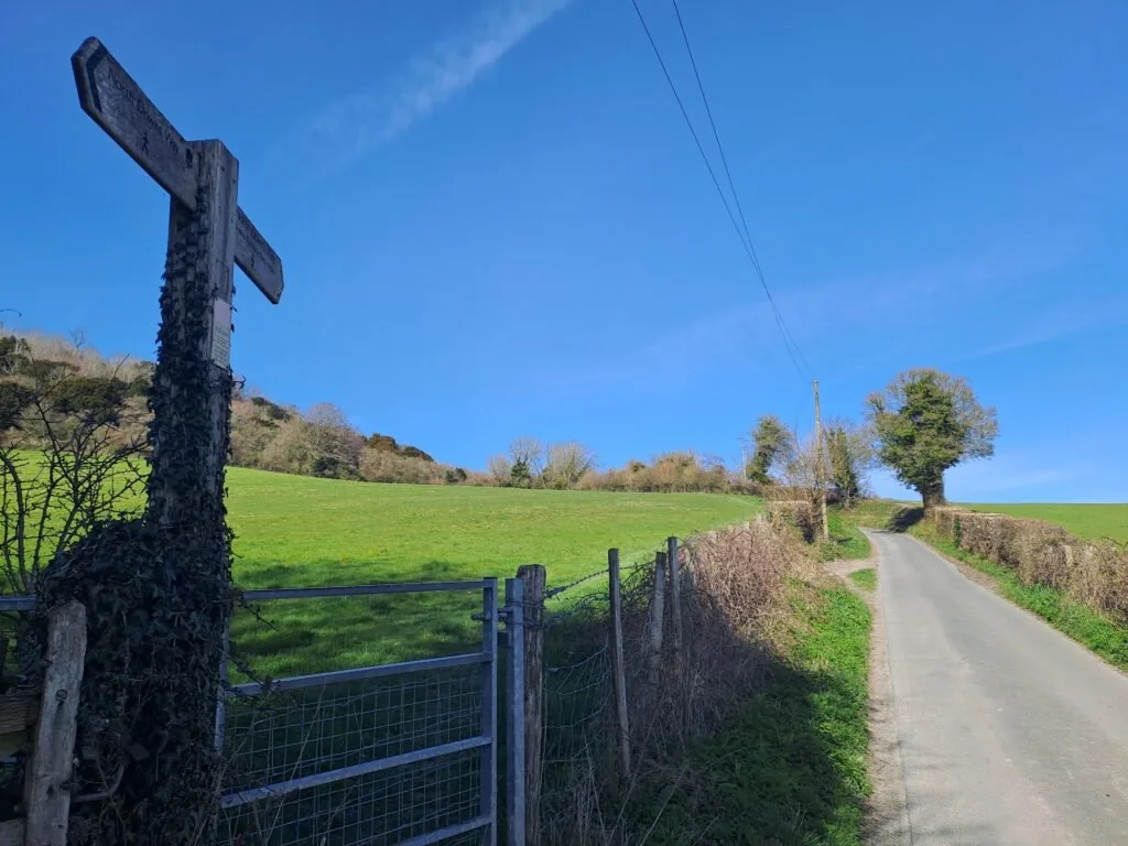 Hognore Lane on the North Downs Way between Wrotham and Cuxton