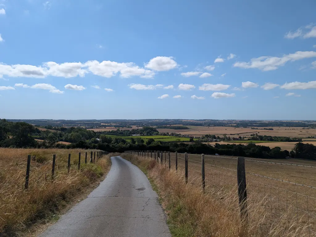 View of the countryside from Kingsmill Down