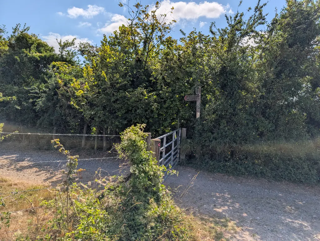 Metal gate off Kingsmill Down Road