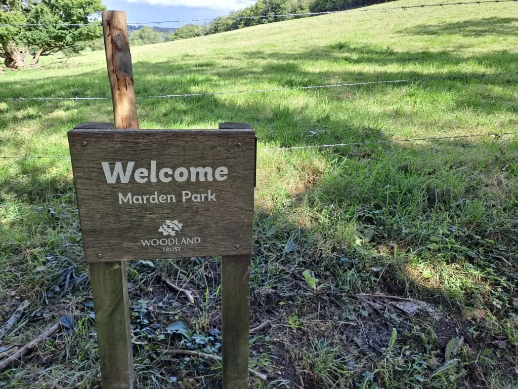 Marden Park viewpoint on the North Downs Way between Merstham and Oxted