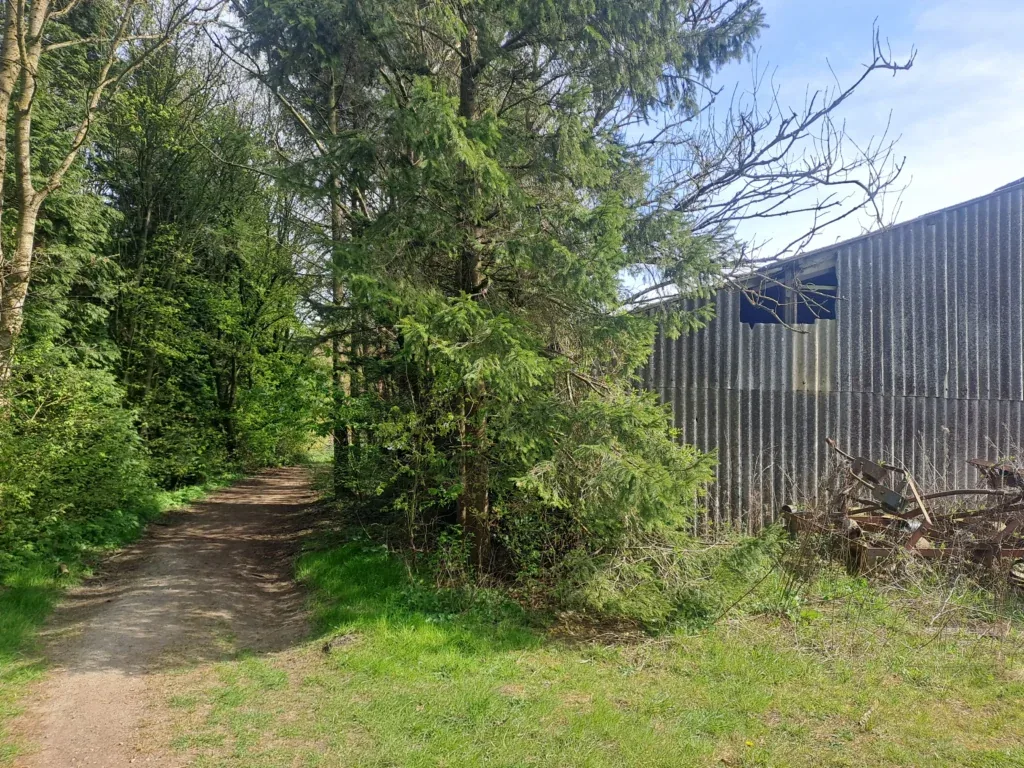 Field crossing to Lidsing Road