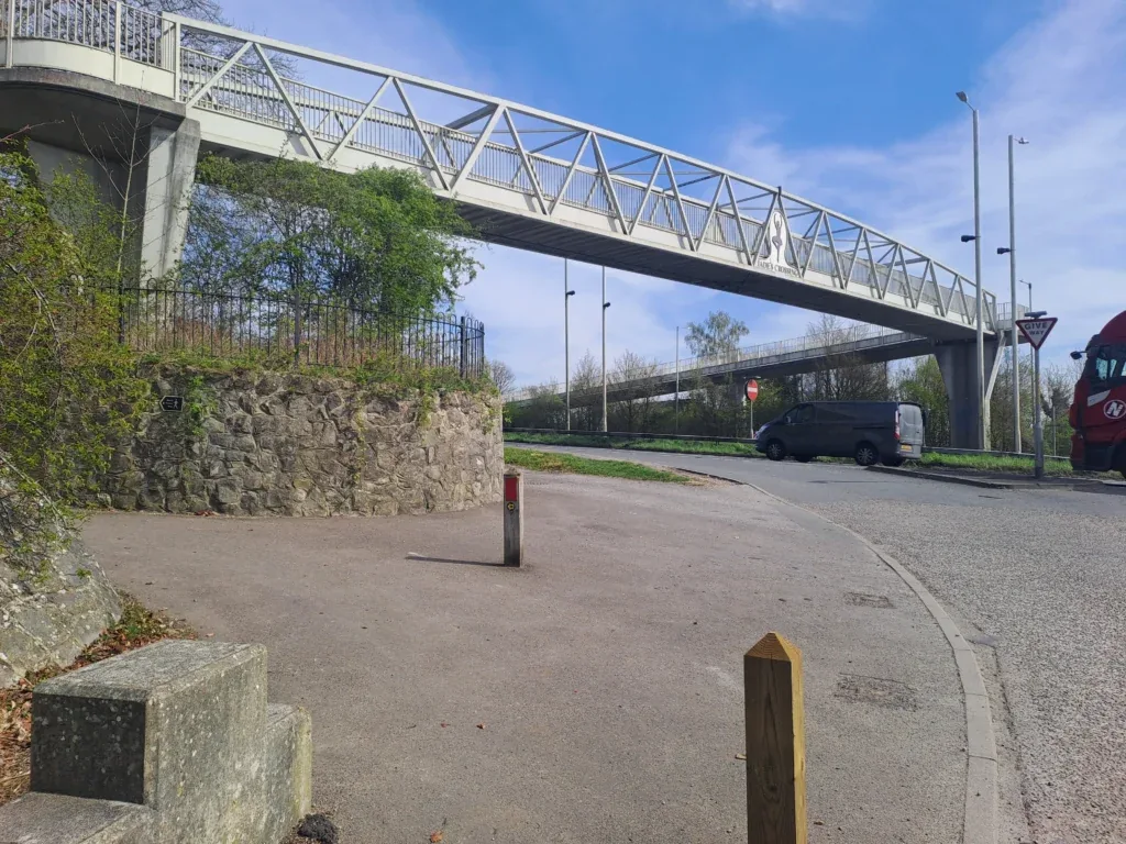 Footbridge over A249