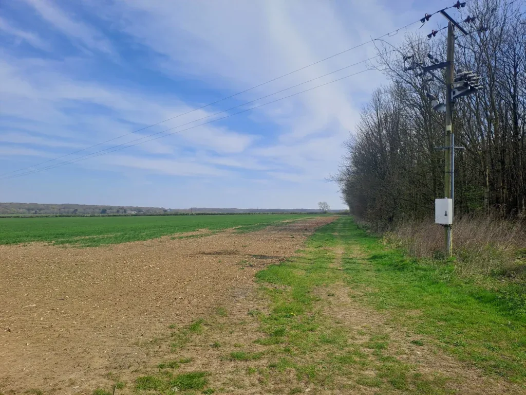 Open field near Lidsing Road