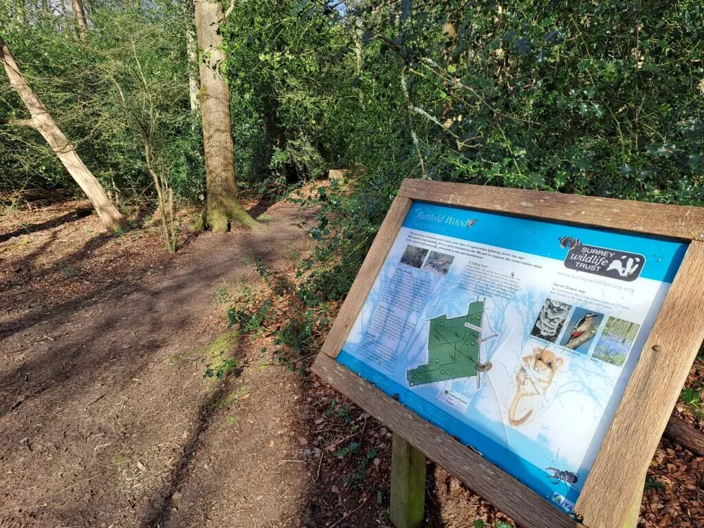 Runfold Wood nature reserve map