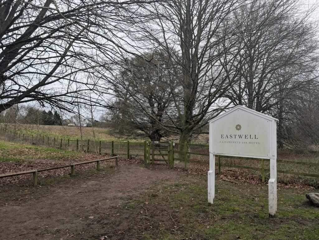 Sign for Eastwell Spa & Hotel