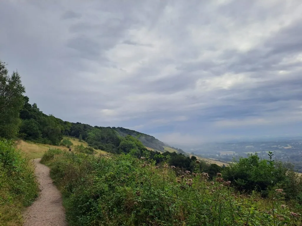 Views along the North Downs on the Westhumble to Merstham section of the walk