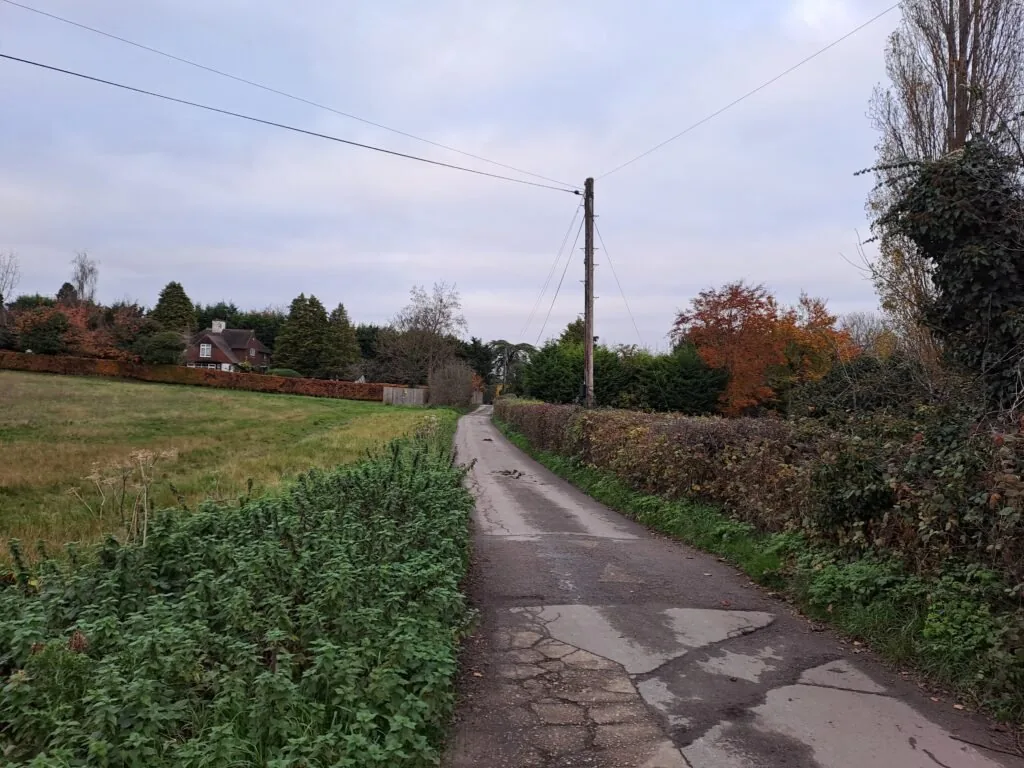 Otford village centre on the North Downs Way