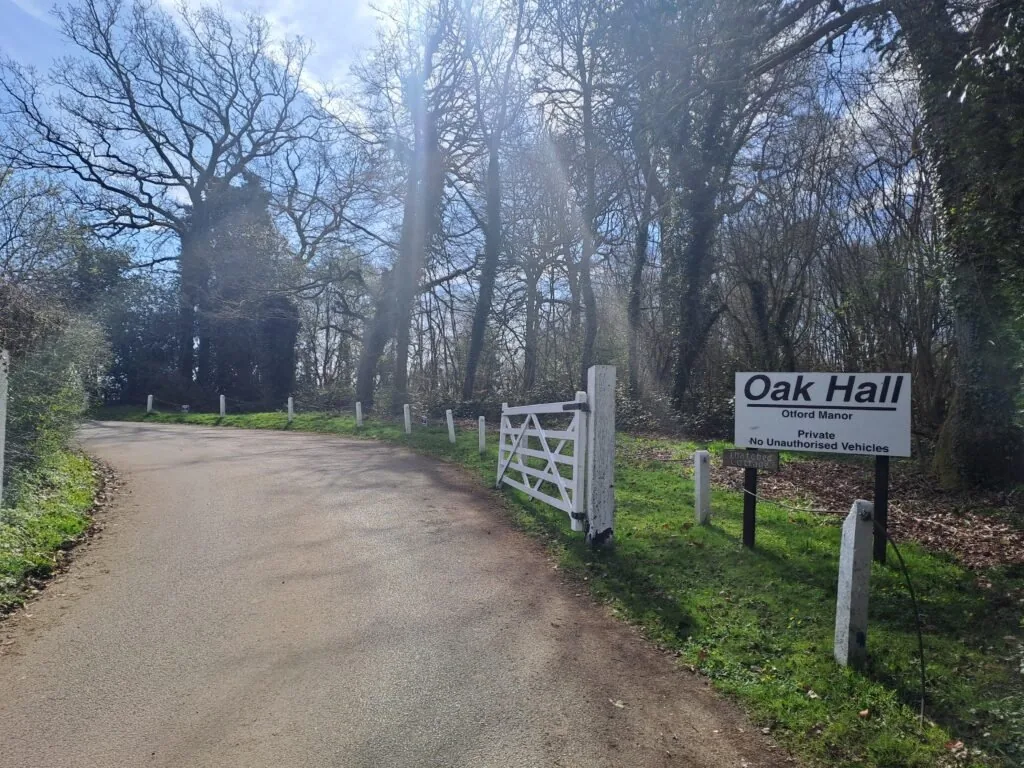 Path through Kemsing Downs on the North Downs Way
