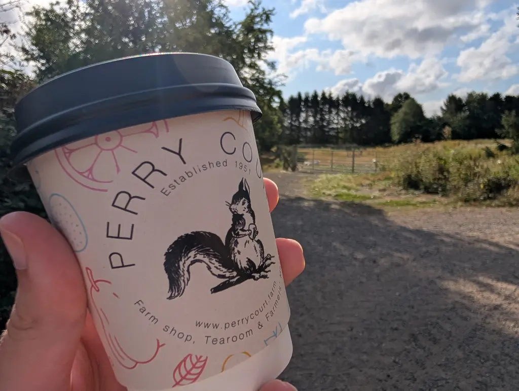 Coffee from the Perry Court Farm shop