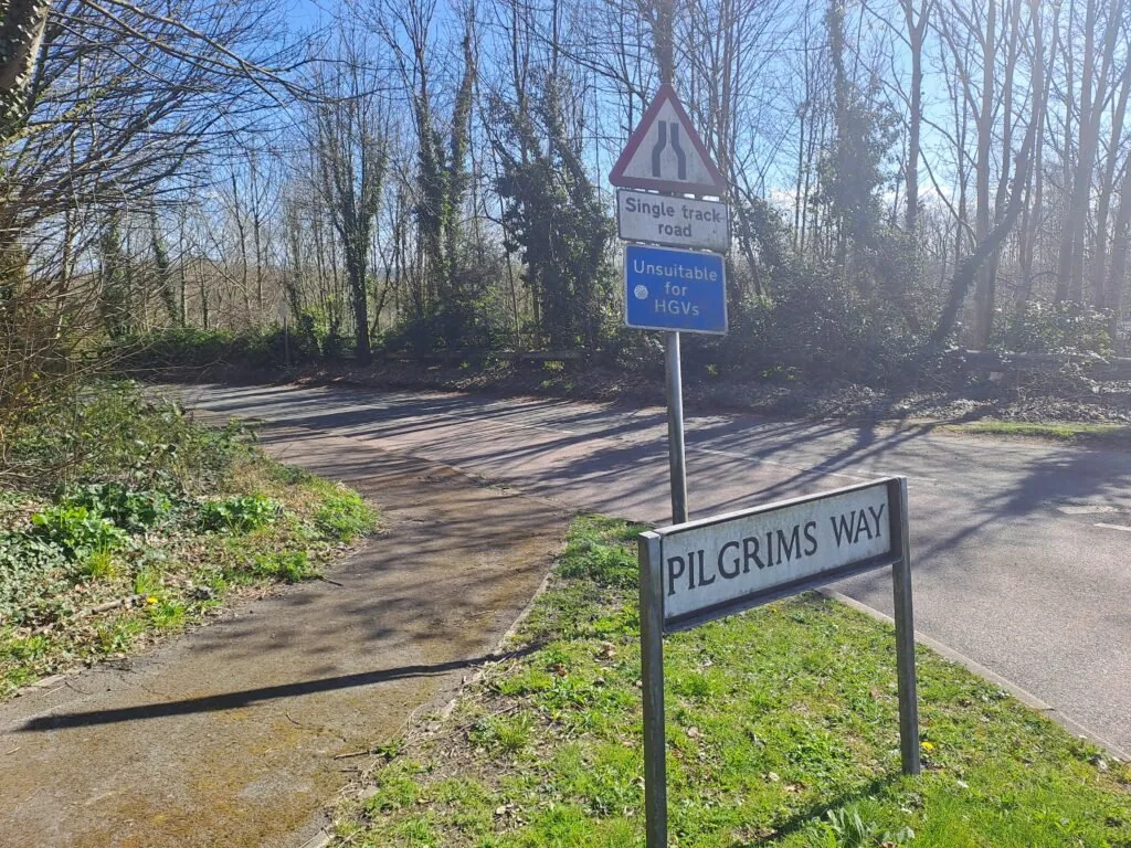 Pilgrim's Way after Wrotham on the North Downs Way
