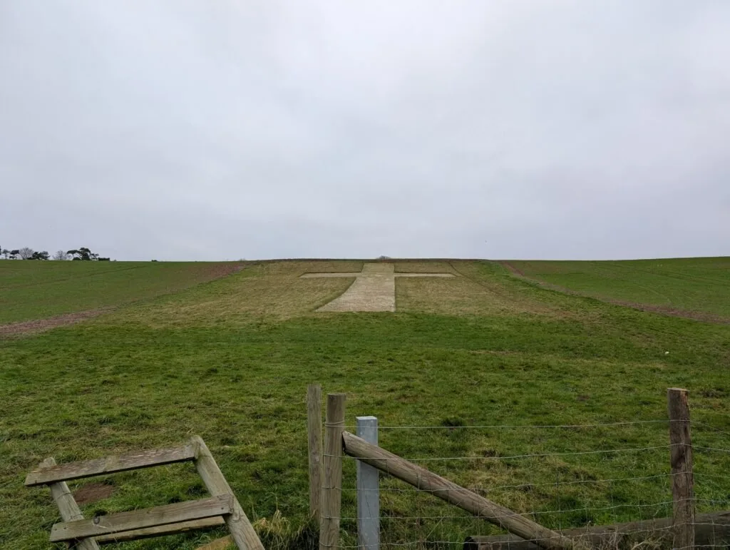 View along the Lenham to Wye section of the North Downs Way