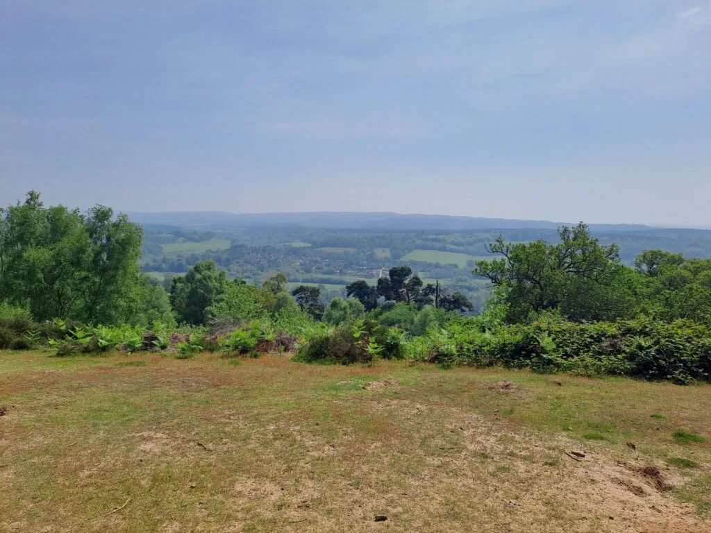 View from St Martha's Hill on the North Downs Way