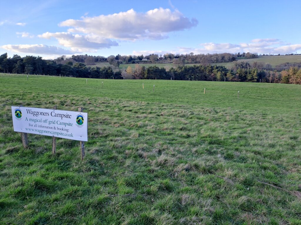 the north downs way walking from Farnham to Guildford waggoner's campsite